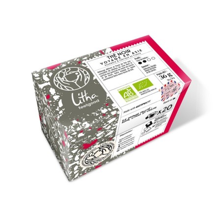 Thé Noir Voyage en Asie Bio - Boite de 20 infusettes - Litha Espresso