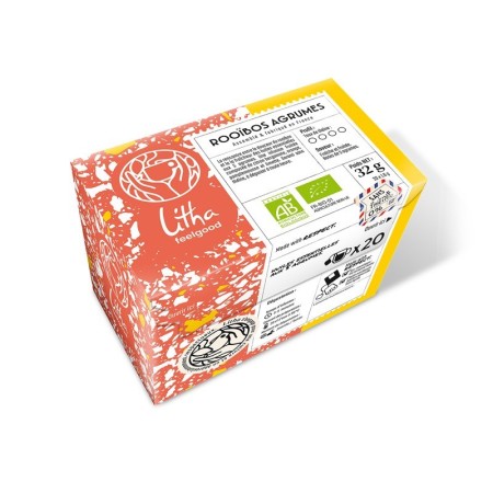Rooïbos Agrumes Bio - Boite de 20 infusettes - Litha Espresso