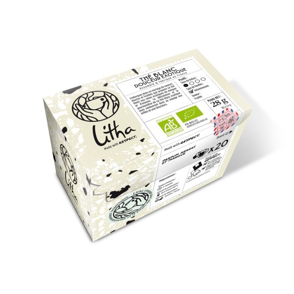 Thé Blanc Exotique Bio - Boite de 20 infusettes