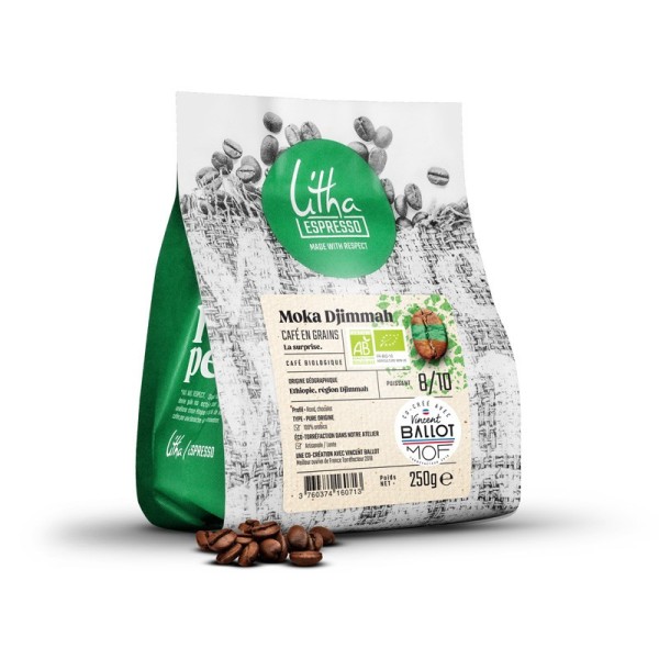Café en grains BIO Moka Djimmah