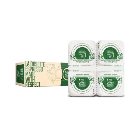 Dosettes 1,2,3 Spresso® - Décaféinée Bio x 100 Litha Espresso